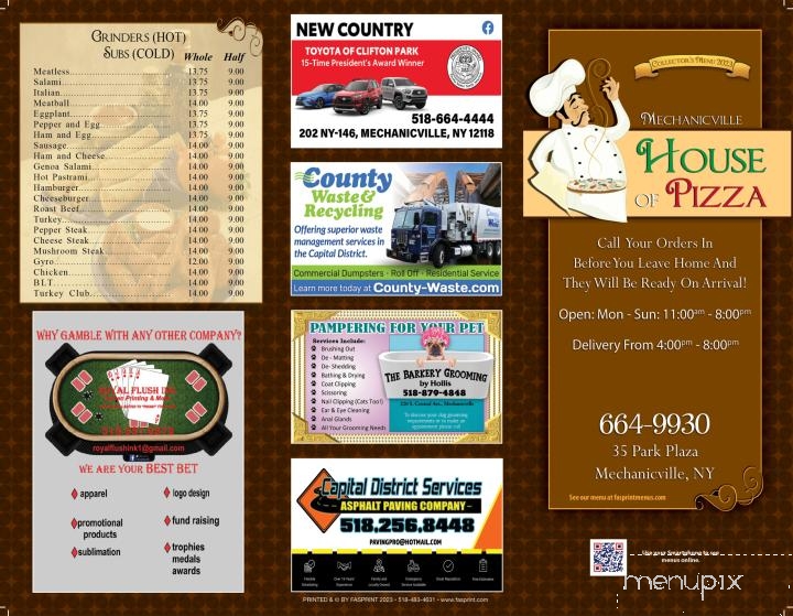 Mechanicville House Of Pizza - Mechanicville, NY