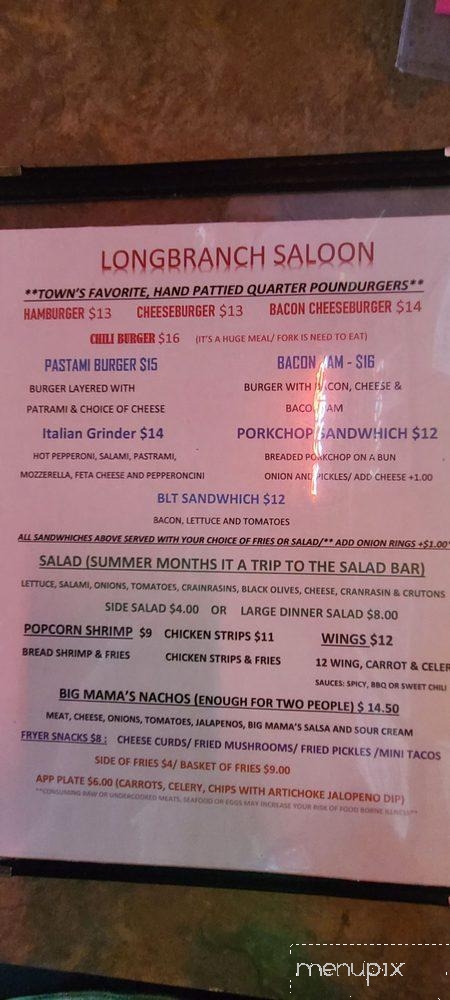 Long Branch Saloon - Ennis, MT menu_pic
