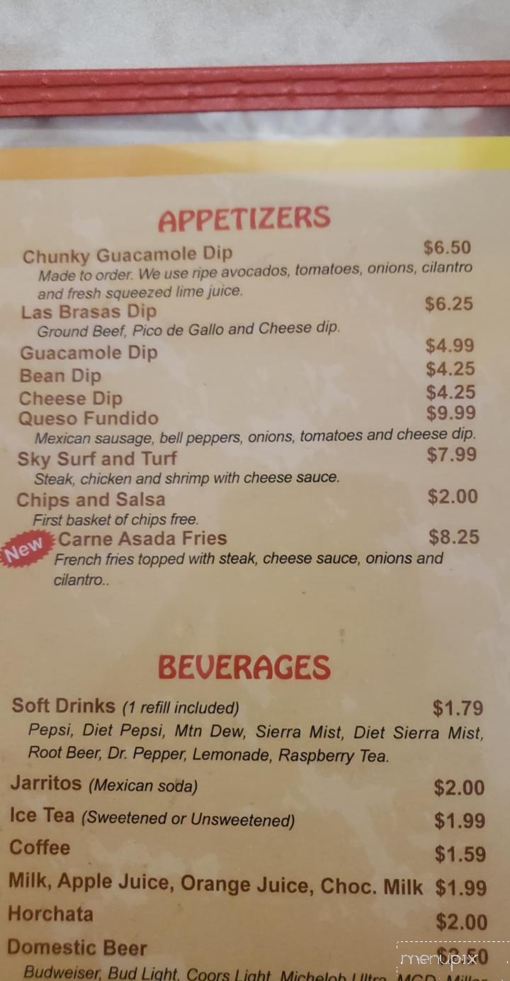 Las Brasas - Berlin, WI menu_pic