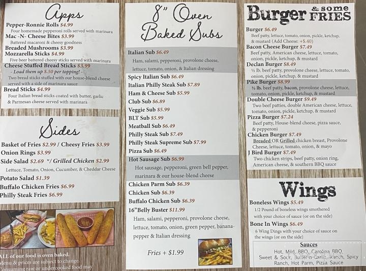 Pepperonnies Family Restaurant - Brownsville, PA menu_pic