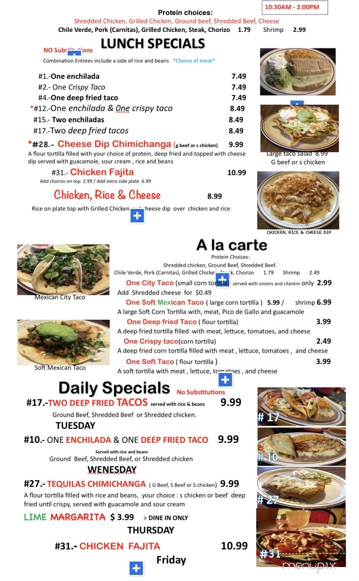Tequila Restaurante & Cantina - Des Moines, IA menu_pic