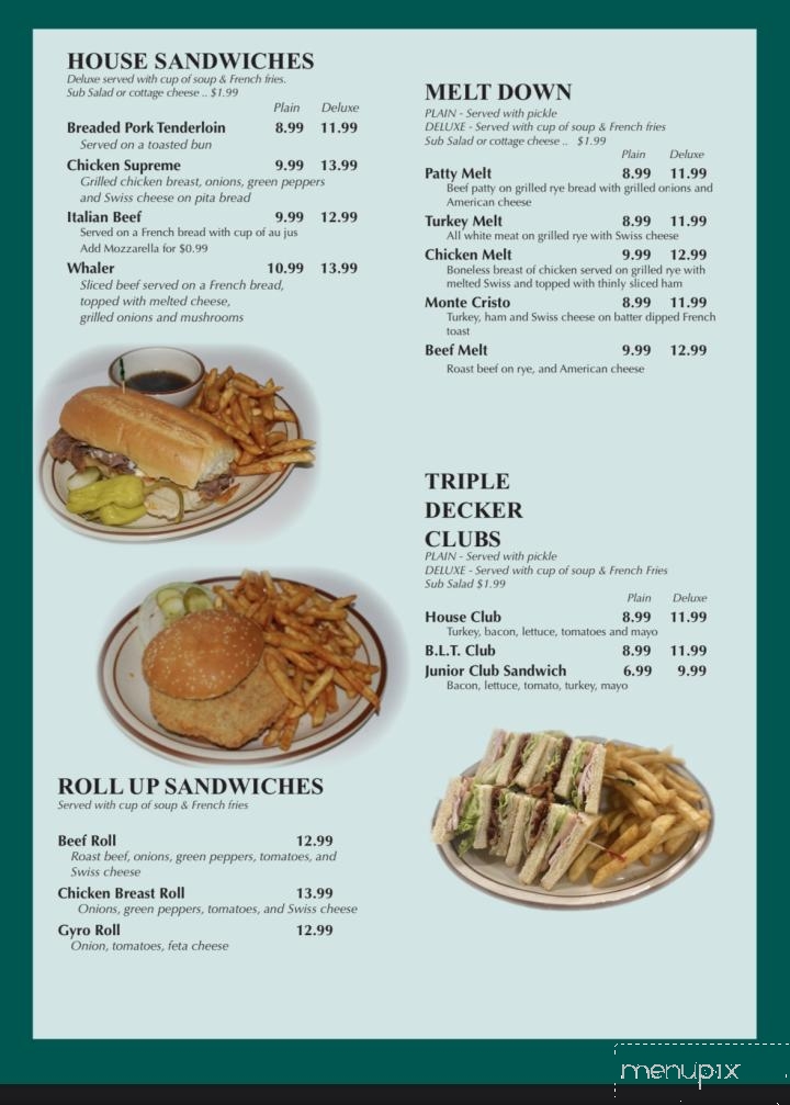 Tony's Diner - Bloomington, IL menu_pic