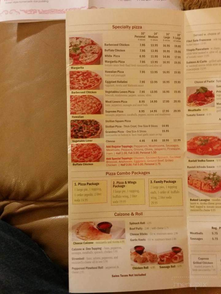 Vincent & Andrea Restaurant - Richmond Hill, NY menu_pic