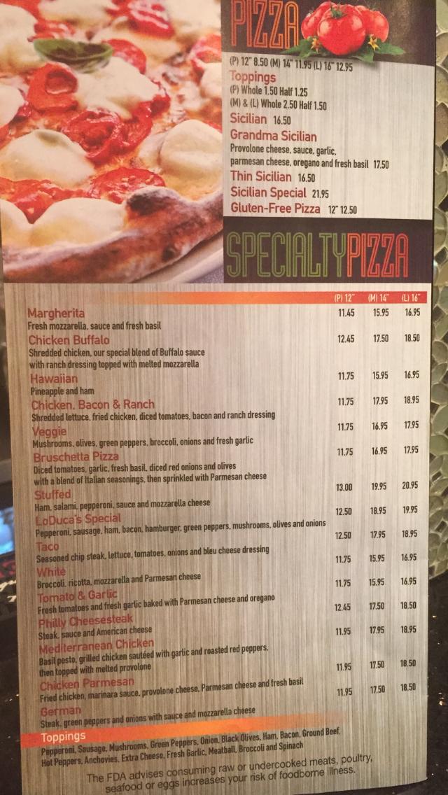 Loduca's Italian Restaurant and Pizzeria - Cressona, PA