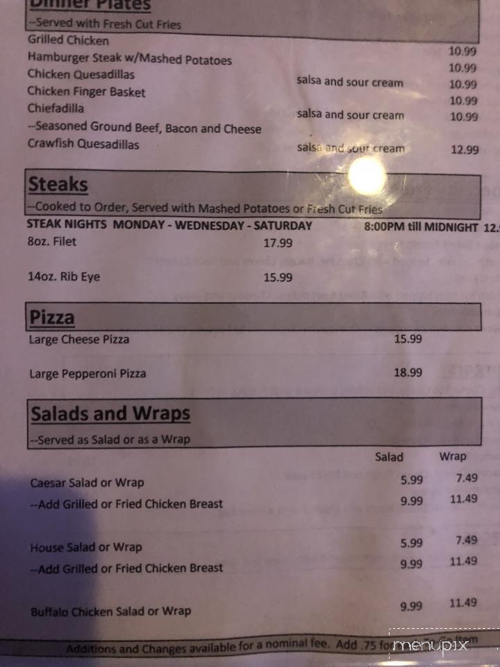 Out of Bounds Sports Bar & Grill - Metairie, LA menu_pic