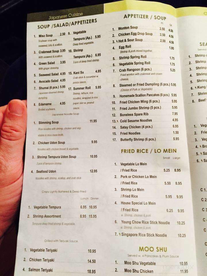 Ping's Cafe - Gettysburg, PA menu_pic