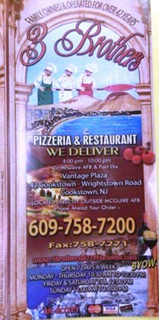 3 Brothers Pizza Restaurant - Cookstown, NJ