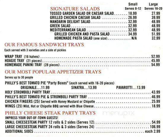 Tony Roni's City Line - Philadelphia, PA menu_pic