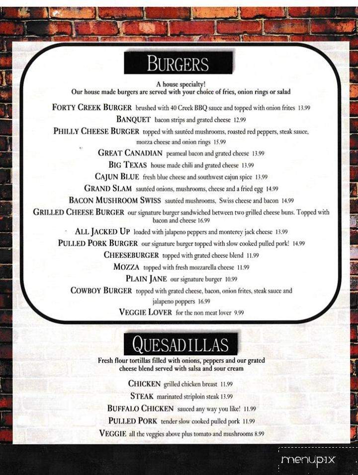 M & M Bar and Grill - Cambridge, ON menu_pic