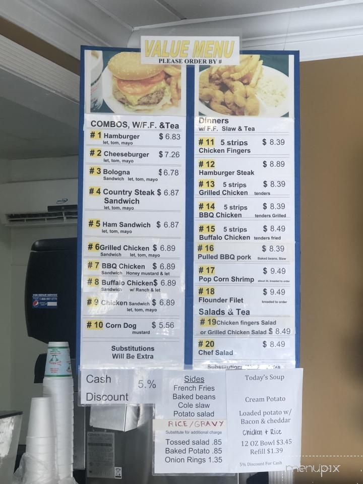Twin Palmetto - Duncan, SC menu_pic