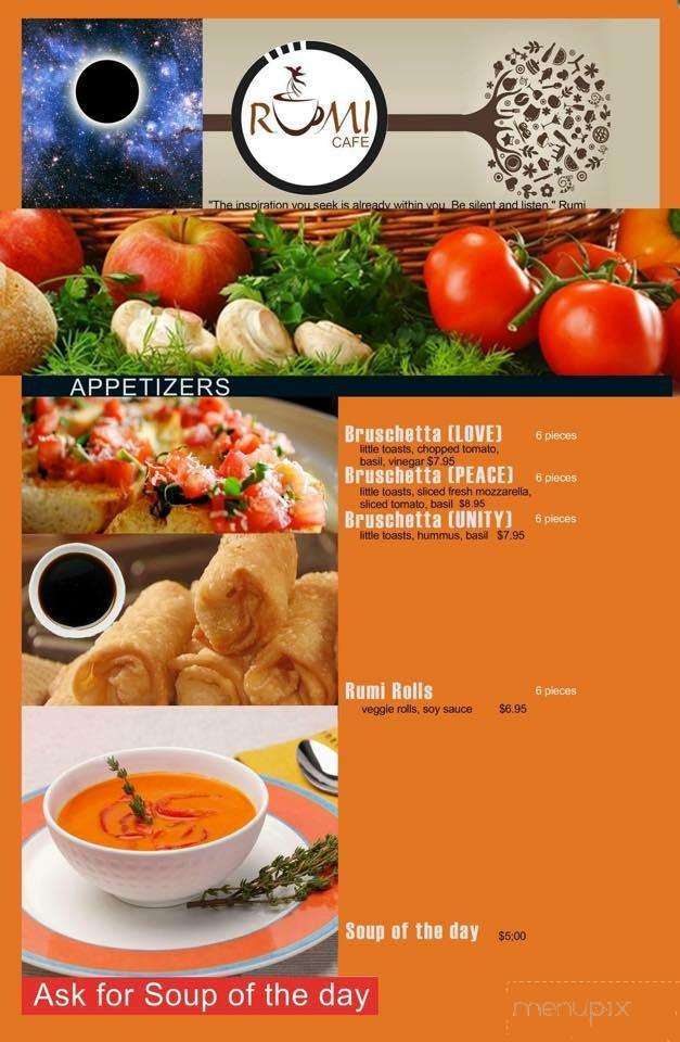 Rumi Cafe - Sherman Oaks, CA menu_pic