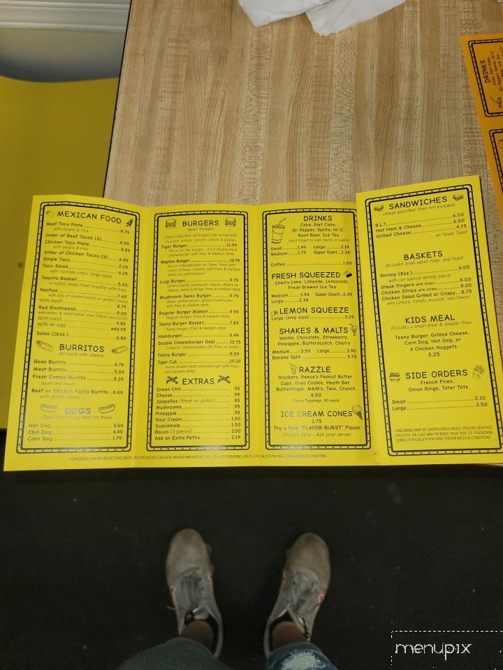 Hi-D-Ho Drive In - Alamogordo, NM menu_pic