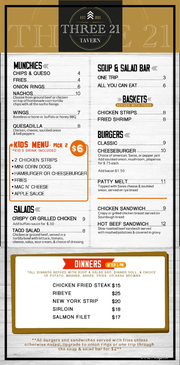 Tep's Bar & Grill - Lexington, NE menu_pic