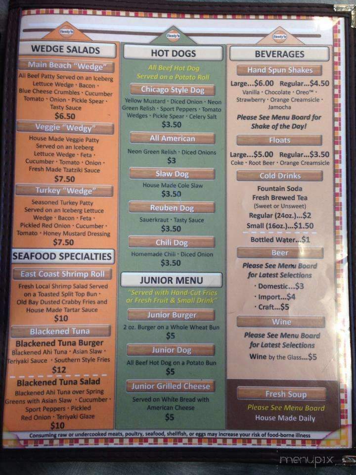 Tasty's Burgers and Fries - Fernandina Beach, FL menu_pic