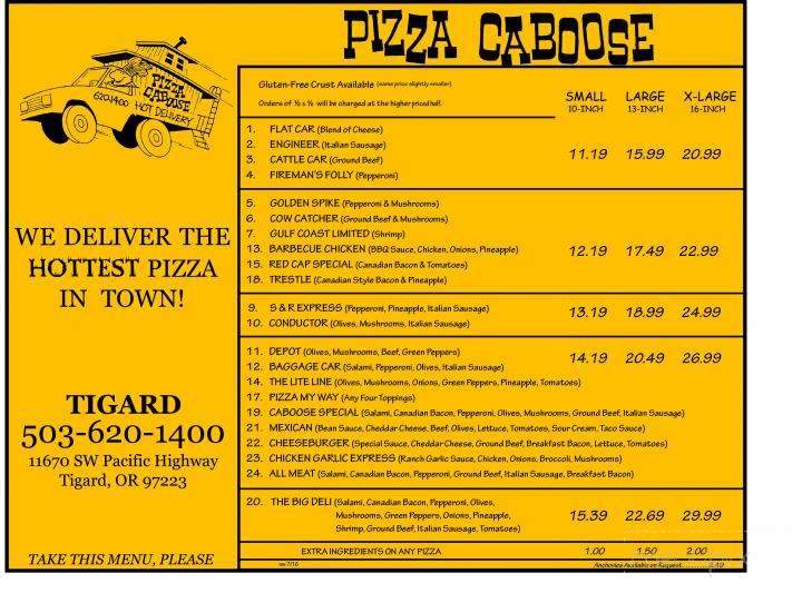 Pizza Caboose - Tigard, OR