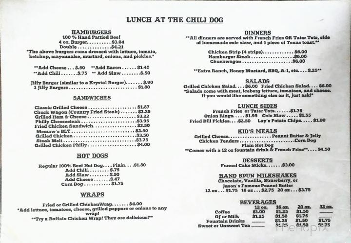 Chili Dog - Ellijay, GA menu_pic