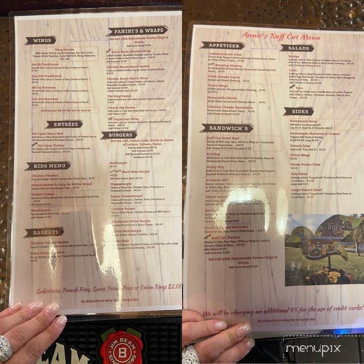 Annie's Ruff Cut - Cochecton, NY menu_pic