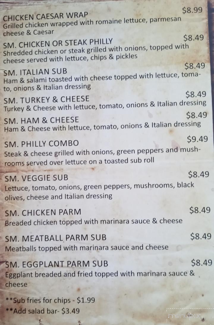 Valerio's Italian Restaurant - Burlington, NC menu_pic