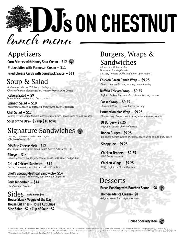 DJ's On Chestnut - Assumption, IL menu_pic