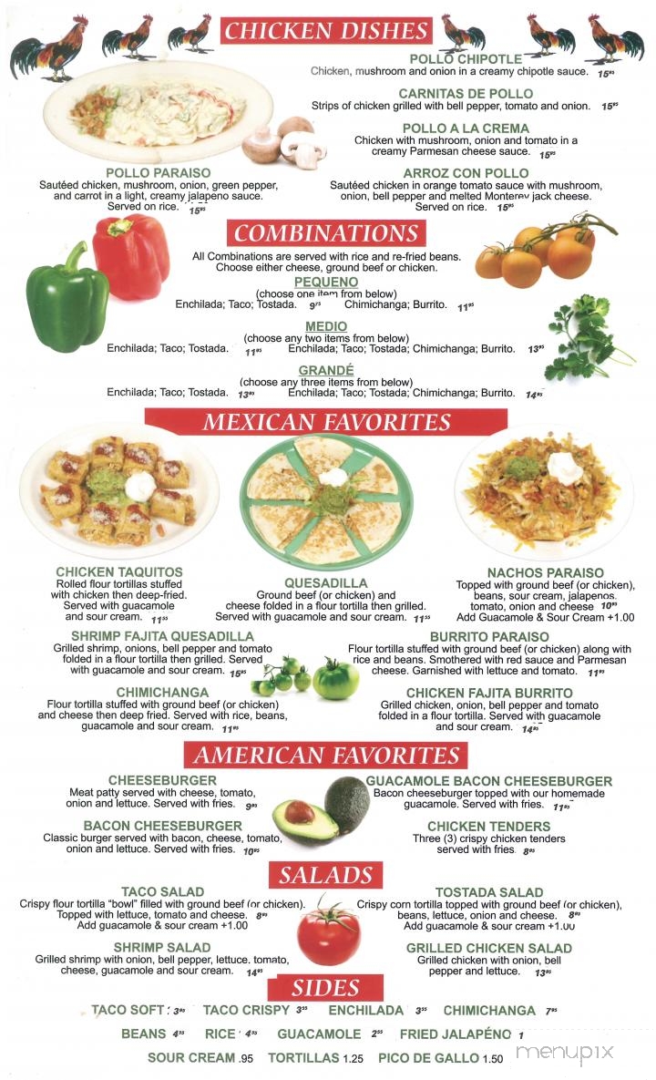 Los Gallos - Omak, WA menu_pic
