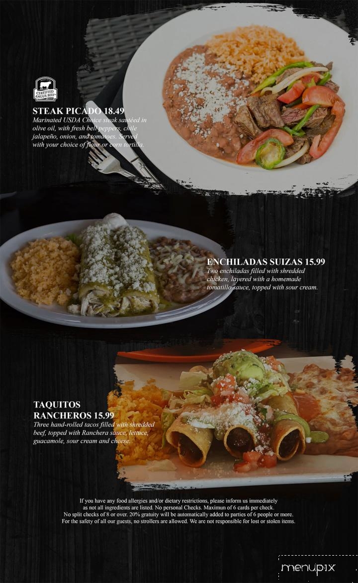 Elvira's Mexican Grill - Simi Valley, CA menu_pic
