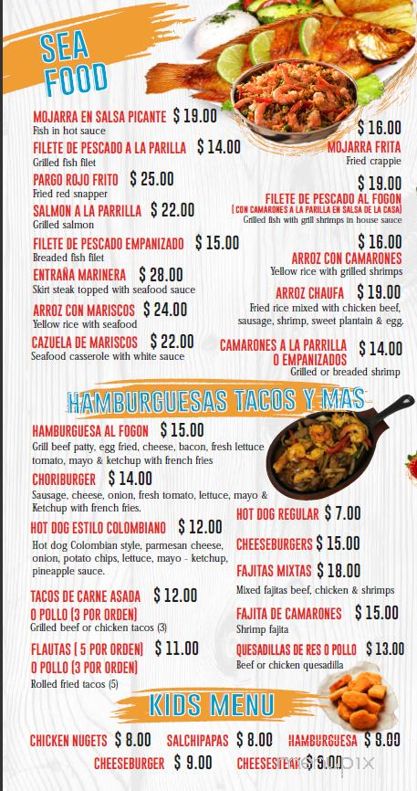 El Fogon Restaurant - Riverside, NJ menu_pic