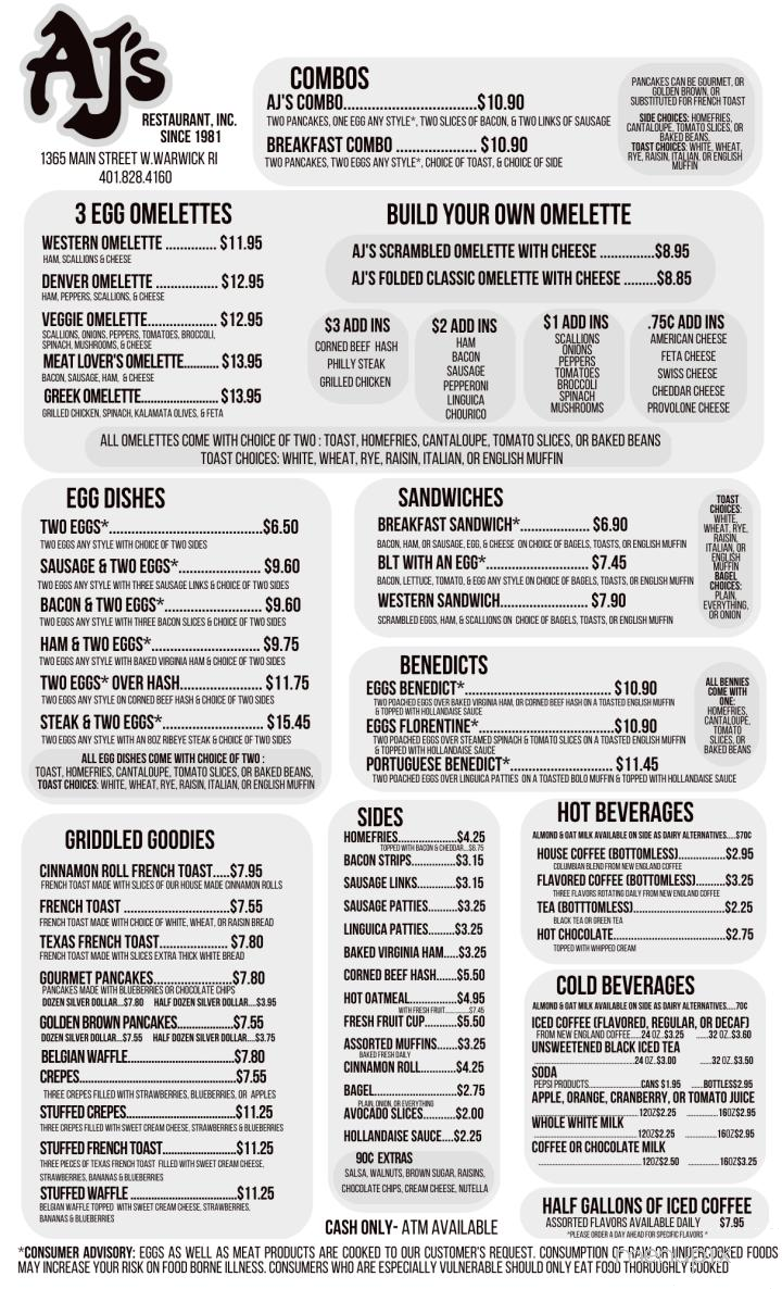 A J's Restaurant - West Warwick, RI