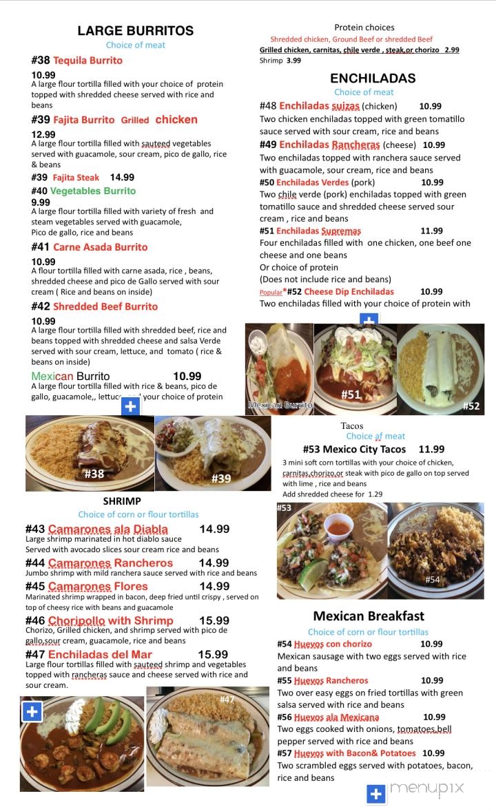 Tequila Restaurante & Cantina - Des Moines, IA menu_pic