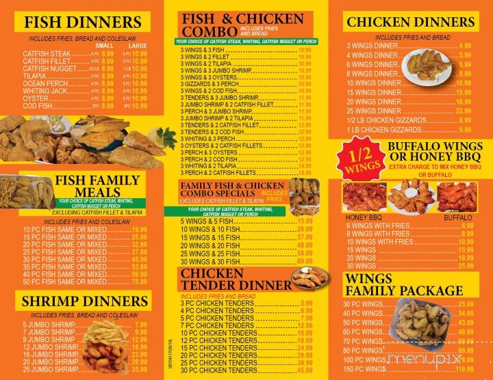 Junior Fish & Chicken - Indianapolis, IN menu_pic