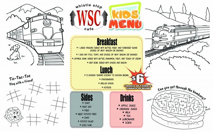 The Whistle Stop Cafe 573 - Augusta, GA menu_pic