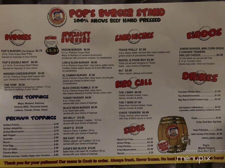 Pop's Burger Stand - Waxahachie, TX