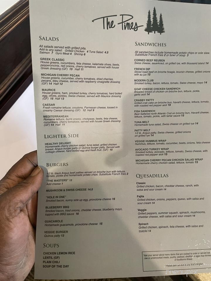 The Pines - Farmington Hills, MI menu_pic