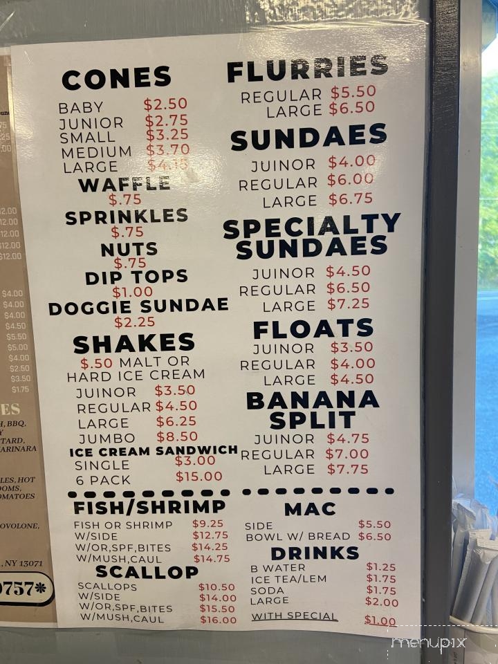 Laurie's - Genoa, NY menu_pic