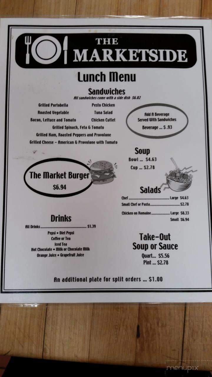The Marketside - Niagara Falls, NY menu_pic
