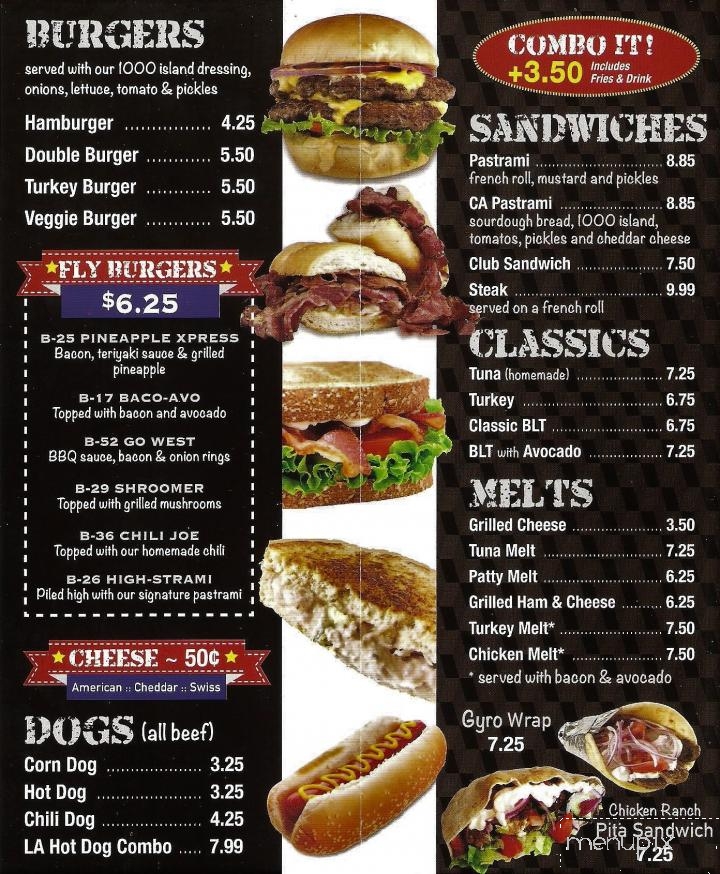 Victory Diner - Orange, CA menu_pic