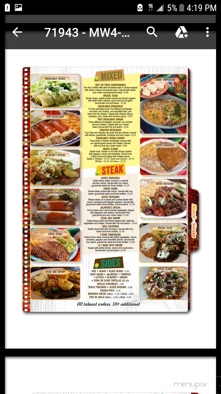 El Jalapeno - Summerville, SC menu_pic