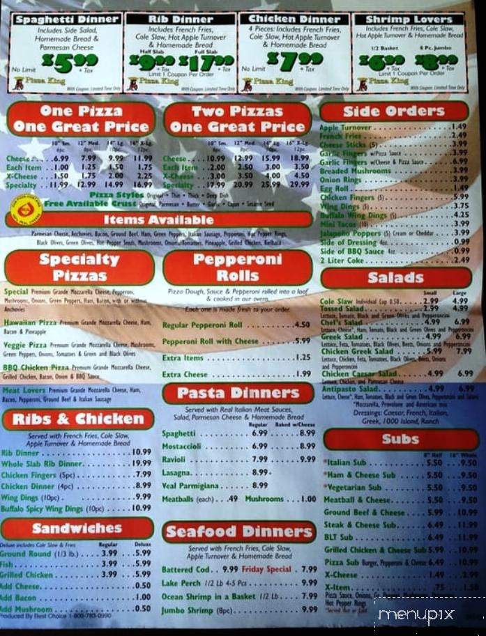 Pizza King - Taylor, MI menu_pic