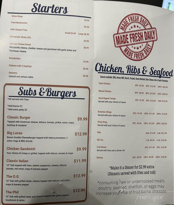 Marina's Pizza - Westland, MI menu_pic