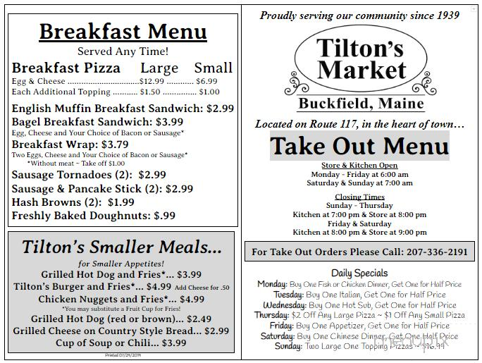 Tilton's Market - Buckfield, ME