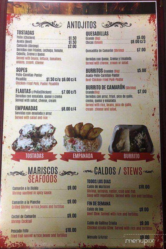 Taquiria El Sol - Wimauma, FL menu_pic
