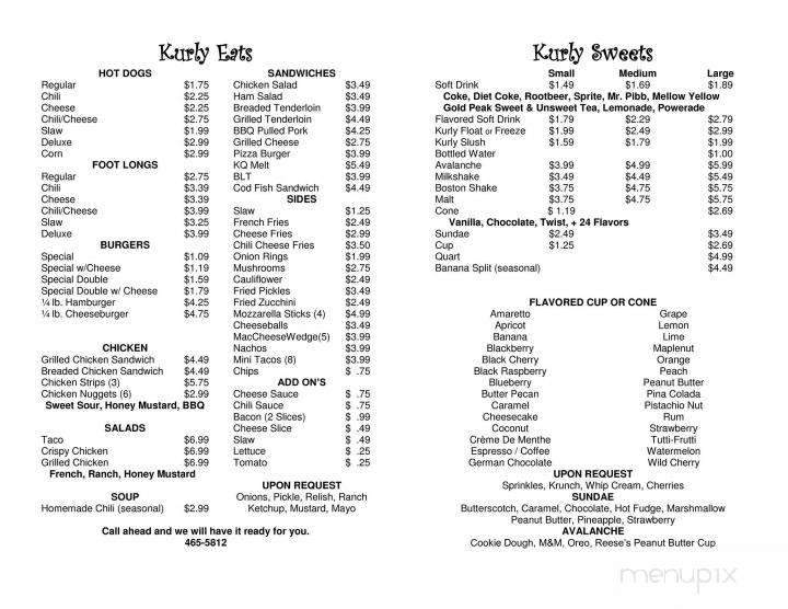 Kurly Q - Paris, IL menu_pic