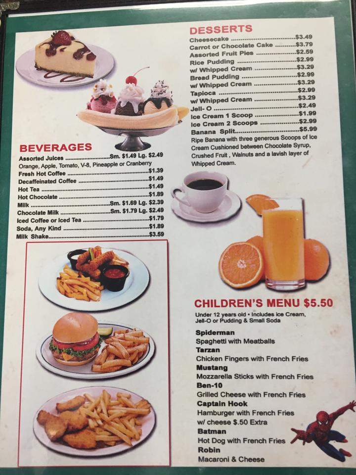 Columbia Diner - Valatie, NY menu_pic