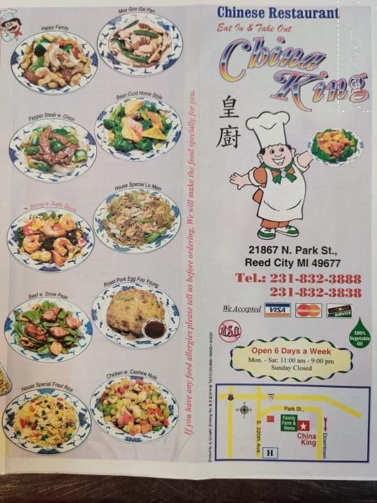 China King - Reed City, MI menu_pic