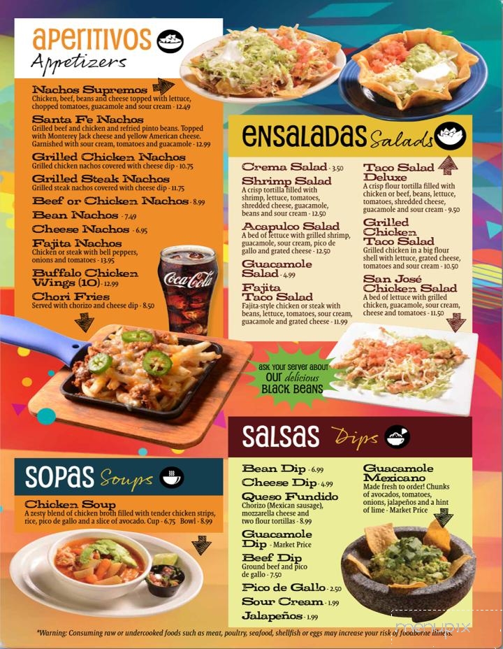 Fiesta Mexicana Benson - Benson, NC menu_pic