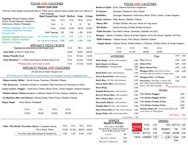 Wiseguys Pies - Grandy, NC menu_pic