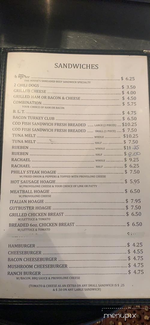 Hoots - Mckeesport, PA menu_pic