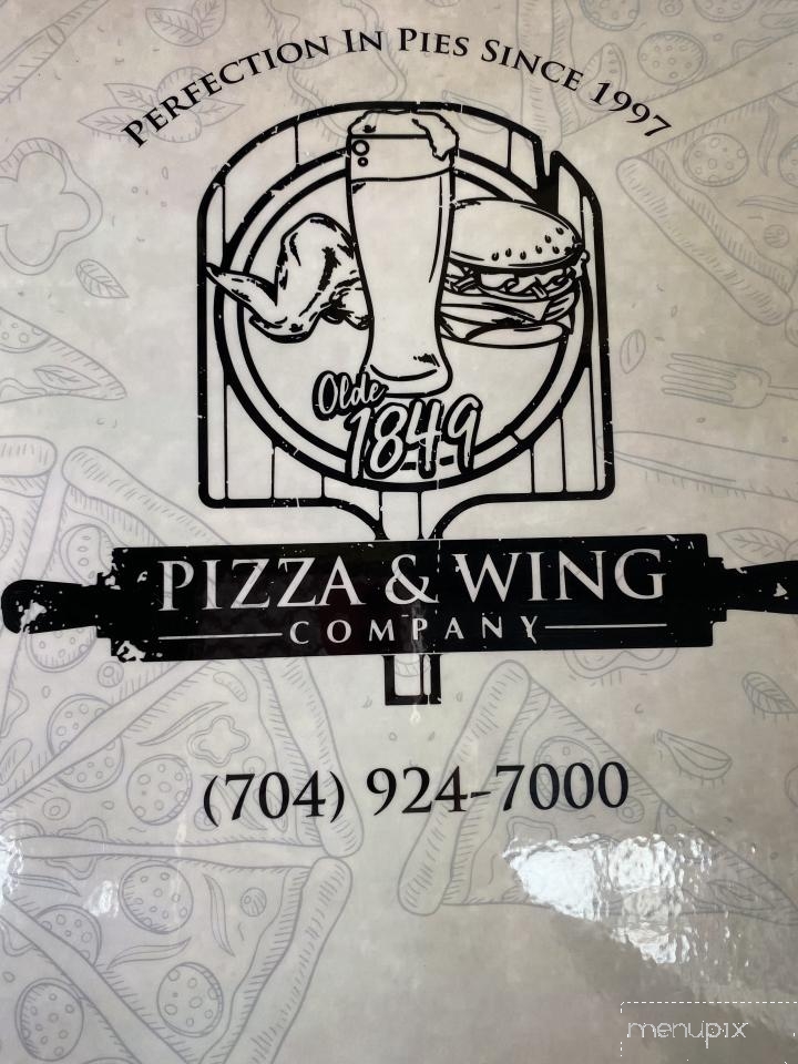 1849 Pizza & Wing Company - Statesville, NC menu_pic
