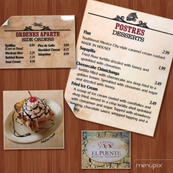 El Puente - Newport, AR menu_pic