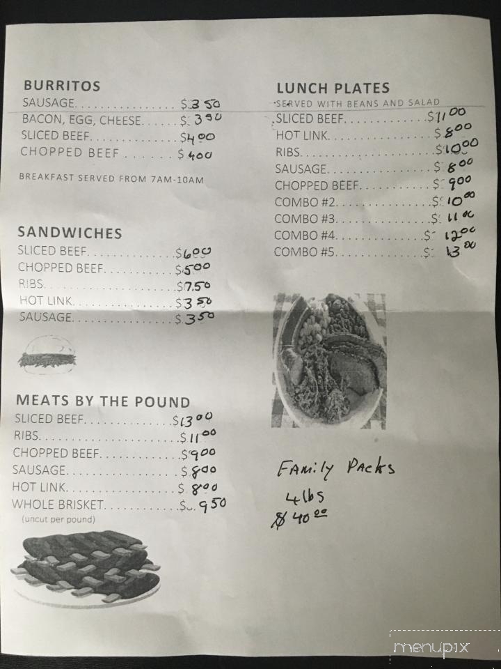 Powell's Country Bar-B-Q - Lubbock, TX menu_pic