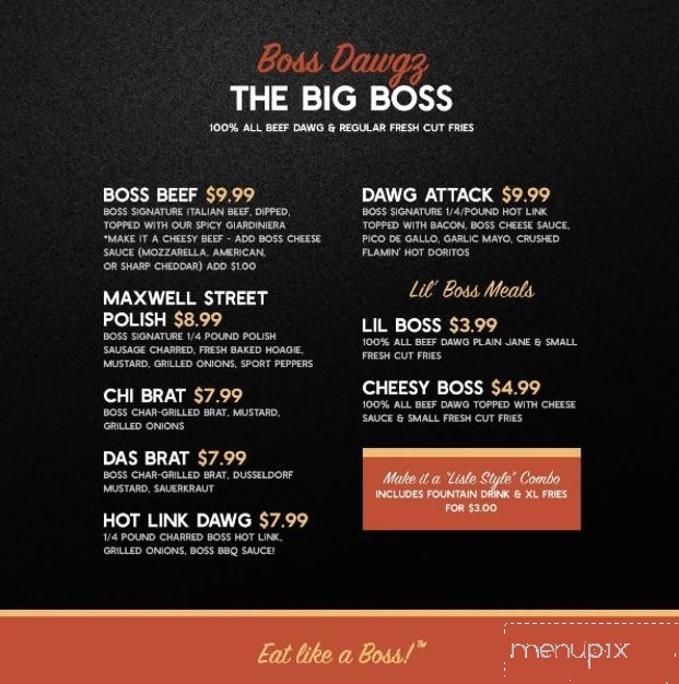 Boss Dawgz - Lisle, IL menu_pic